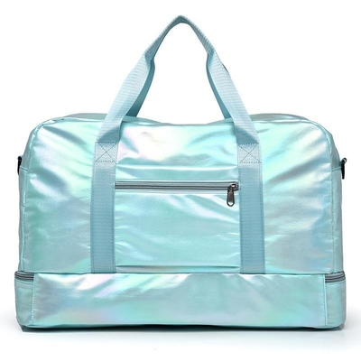 Rectangular Unisex Cross Body Fitness Bag in paars met grote capaciteit