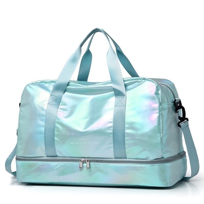 Rectangular Unisex Cross Body Fitness Bag in paars met grote capaciteit