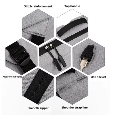 Custom LOGO Laptop rugzak voor mannen Business bag a dos Waterdicht Oxford rugzakken School Student rugzak met USB