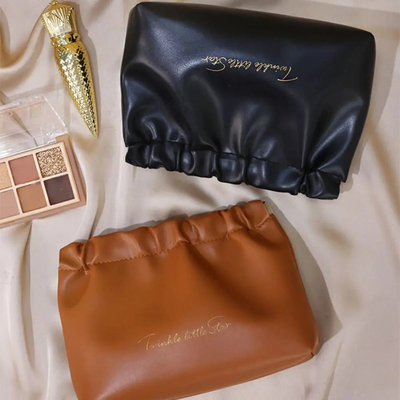 Custom logo Make-up Bag Reisvoorraden toiletartikelen zak Lipstok Opbergzak Oordopjes Juwelen Bladeren lentezak Mini Cosmetische zak dames handtas