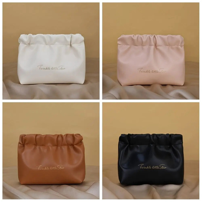 Custom logo Make-up Bag Reisvoorraden toiletartikelen zak Lipstok Opbergzak Oordopjes Juwelen Bladeren lentezak Mini Cosmetische zak dames handtas