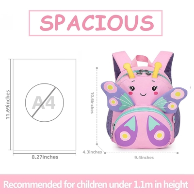 Schattige kinderrugzak voor meisjes Kleine 3D cartoon Kleuter schoolboekzakken 1-3 jaar Dagopvang Kinderdagopvang Reistassen Kinderen rugzak speelgoed rugzak cadeau voor kind Dagtas