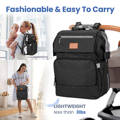 Custom baby luierzak met wisselblok Grote reistassen voor pasgeboren baby Essentials Pack Moederrugzak Casual Vrouwenrugzak