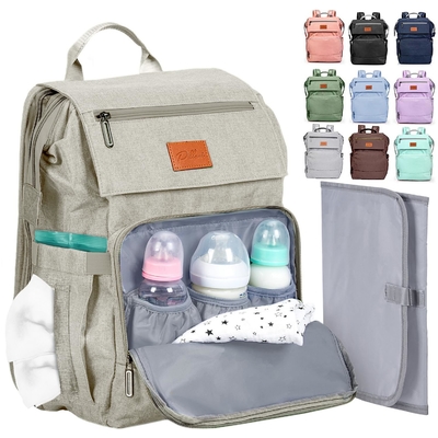 Custom baby luierzak met wisselblok Grote reistassen voor pasgeboren baby Essentials Pack Moederrugzak Casual Vrouwenrugzak