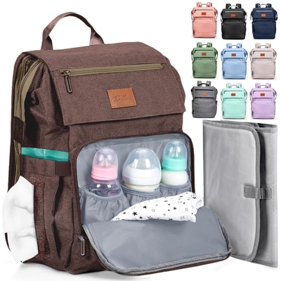 Custom baby luierzak met wisselblok Grote reistassen voor pasgeboren baby Essentials Pack Moederrugzak Casual Vrouwenrugzak