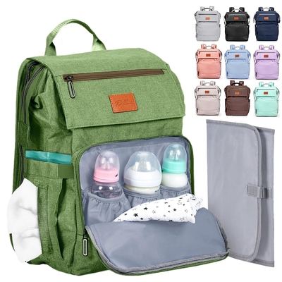 Custom baby luierzak met wisselblok Grote reistassen voor pasgeboren baby Essentials Pack Moederrugzak Casual Vrouwenrugzak